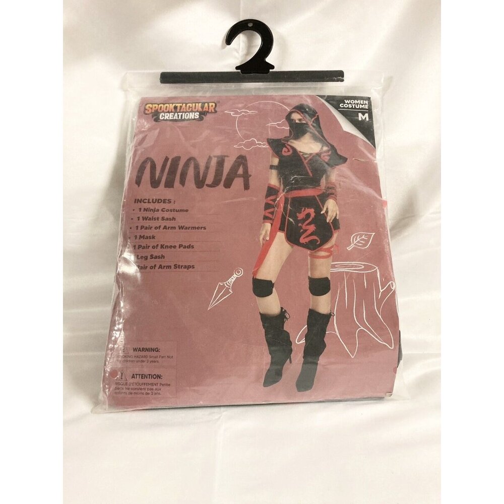 Spooktacular Halloween Adult Women Ninja Costume Role Play Dress Up
